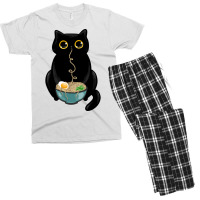 Ramen Cat Love Men's T-shirt Pajama Set | Artistshot