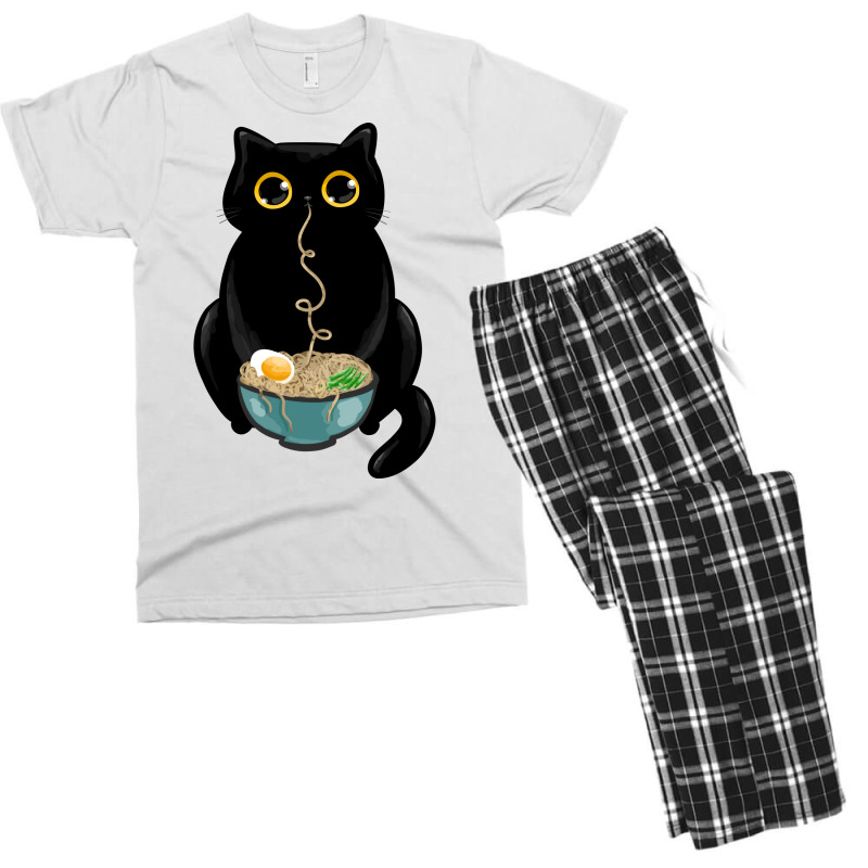 Ramen Cat Love Men's T-shirt Pajama Set by fizzoviklea | Artistshot