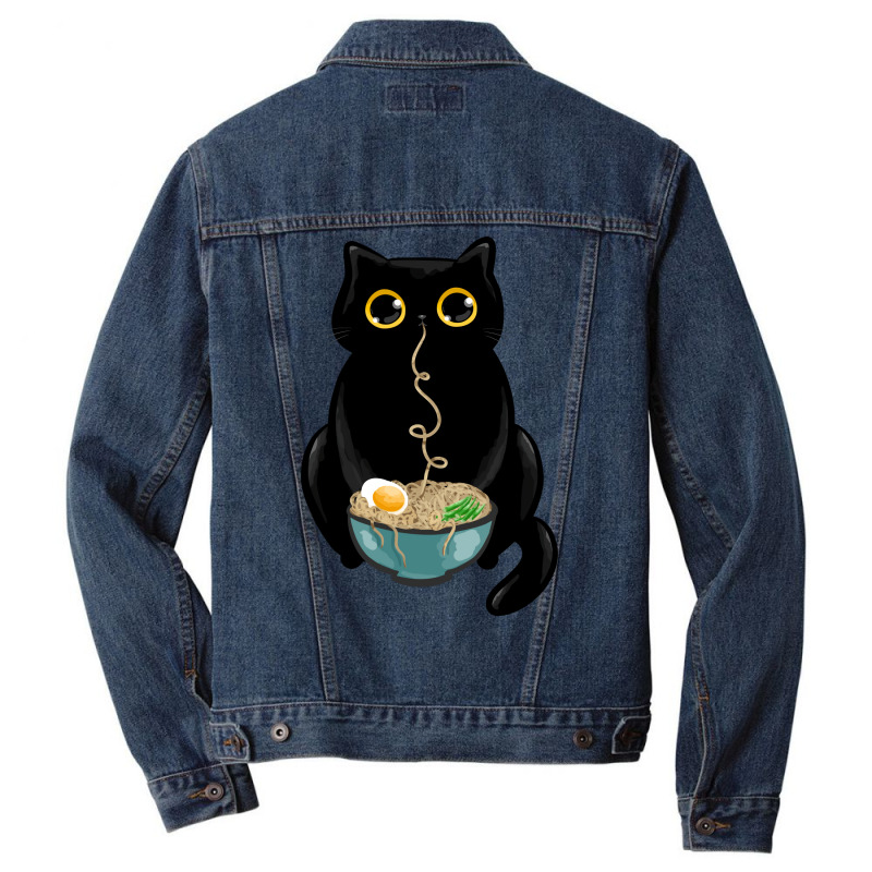 Ramen Cat Love Men Denim Jacket by fizzoviklea | Artistshot