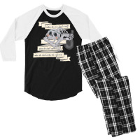 The Last Unicorn Skull Riddle Hipster Men's 3/4 Sleeve Pajama Set | Artistshot