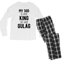 My Dad Is The King Of The Gulag Baby Green Men's Long Sleeve Pajama Set | Artistshot