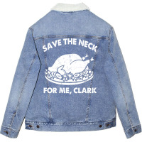 Save The Neck For Me Clark Hipster Unisex Sherpa-lined Denim Jacket | Artistshot