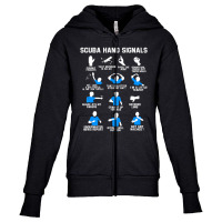 Hot Trend Scuba Hand Signals Diver Hand Sign Youth Zipper Hoodie | Artistshot