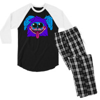 Pj Pug A Pillar Poppy Playtime Music 80s  (1) (1) Men's 3/4 Sleeve Pajama Set | Artistshot