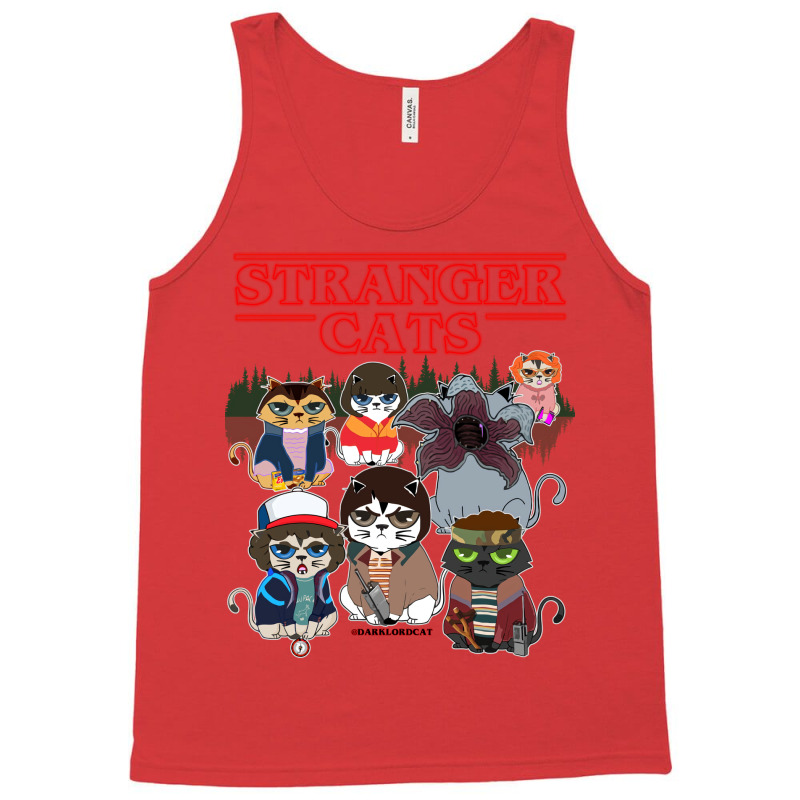 Stranger Cats Funny Tank Top by fizzoviklea | Artistshot