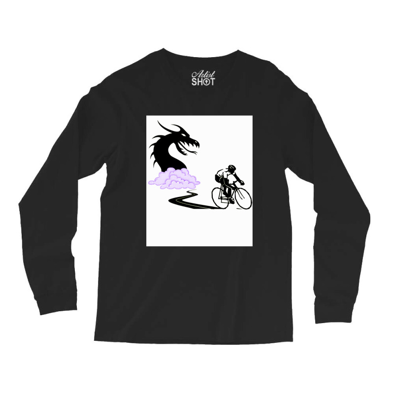 Run Away Bicycle Rider 1 Long Sleeve Shirts by JudithPlagmann | Artistshot