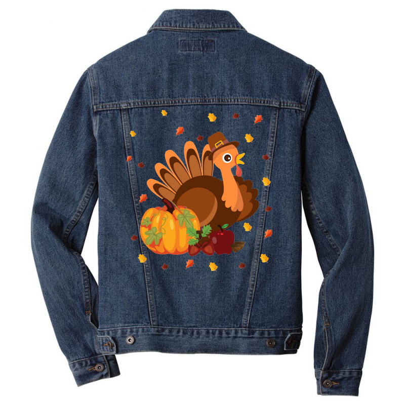 Thanksgiving Aesthetic Men Denim Jacket | Artistshot