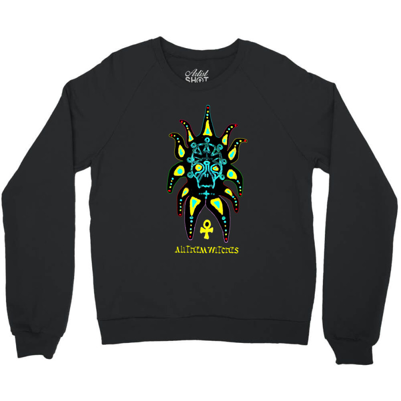 Toutes Les Sorcières Atw Crâne Coloré Tri Blend Crewneck Sweatshirt | Artistshot