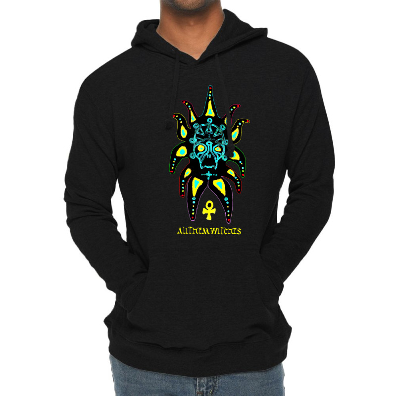 Toutes Les Sorcières Atw Crâne Coloré Tri Blend Lightweight Hoodie | Artistshot