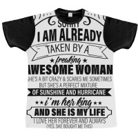 Sorry I Am Already Taken By A Freaking Awesome Woman Gifts  Copy Graphic T-shirt | Artistshot