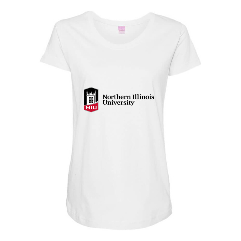 The Northern Illinois University Maternity Scoop Neck T-shirt by Daniel Dorio | Artistshot