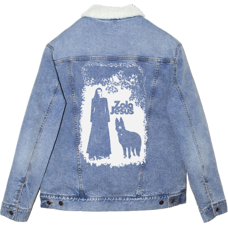 Zola Jesus White   Stars Unisex Sherpa-lined Denim Jacket | Artistshot