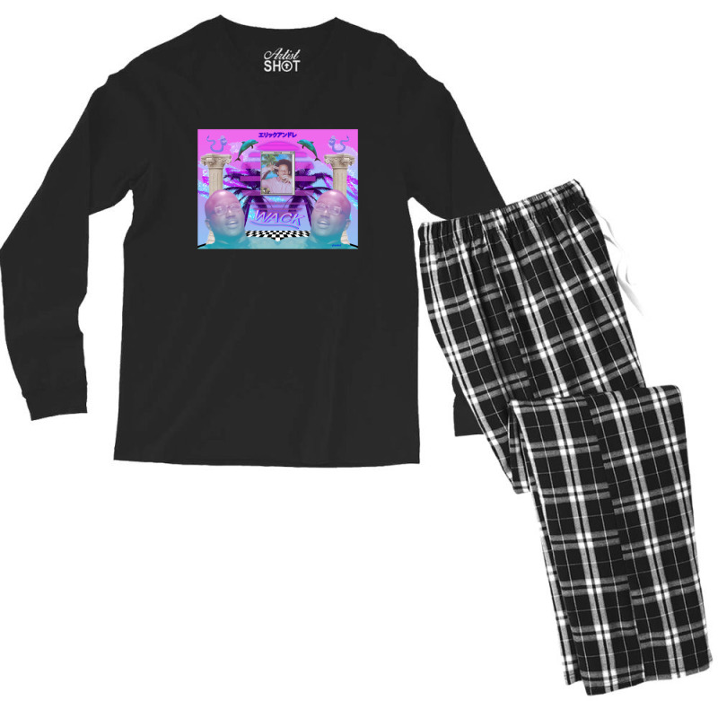 Funny Man Eric Andre Show Vaporwave Alternate Men's Long Sleeve Pajama Set by AbeaJuanje | Artistshot