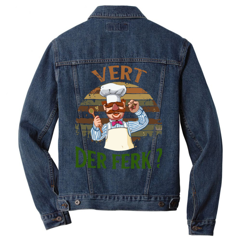 The Swedish Chef Vert Der Ferk Men Denim Jacket by fizzoviklea | Artistshot