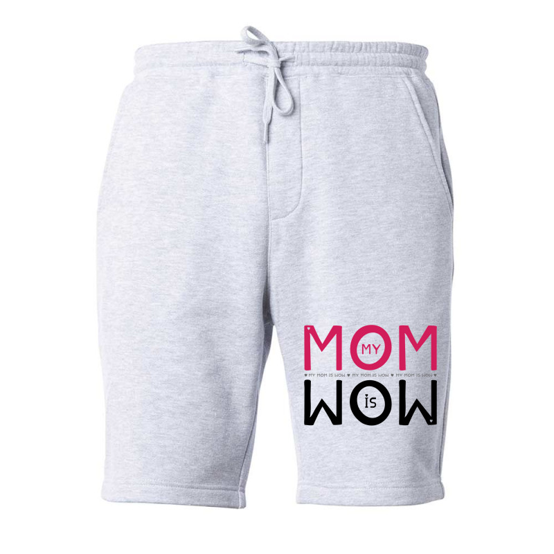 My Mom Is Wow Baby Aesthetic Fleece Short | Artistshot