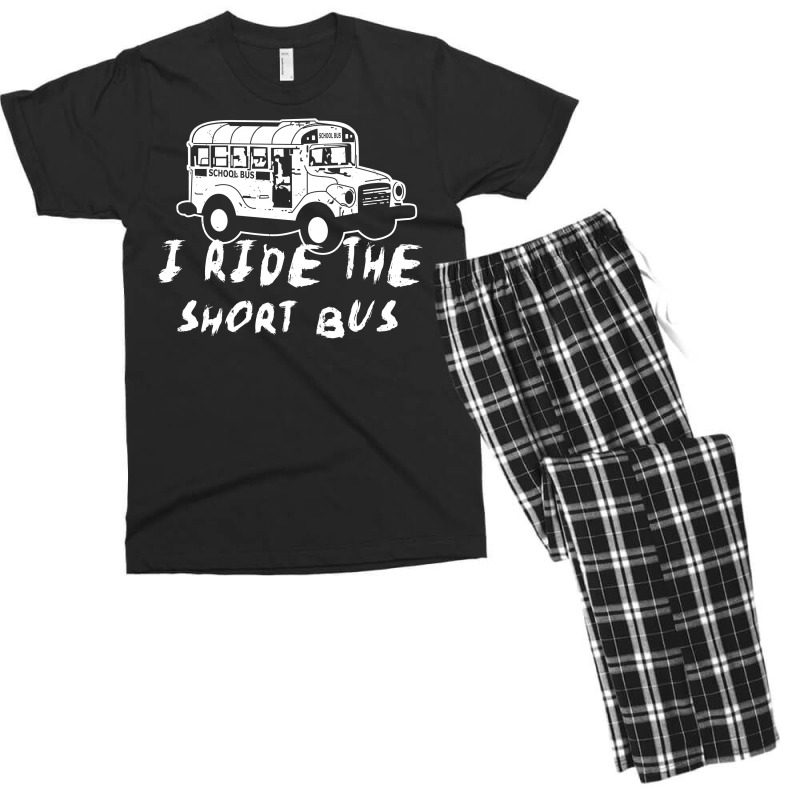 I Ride The Short Bus Men's T-shirt Pajama Set | Artistshot