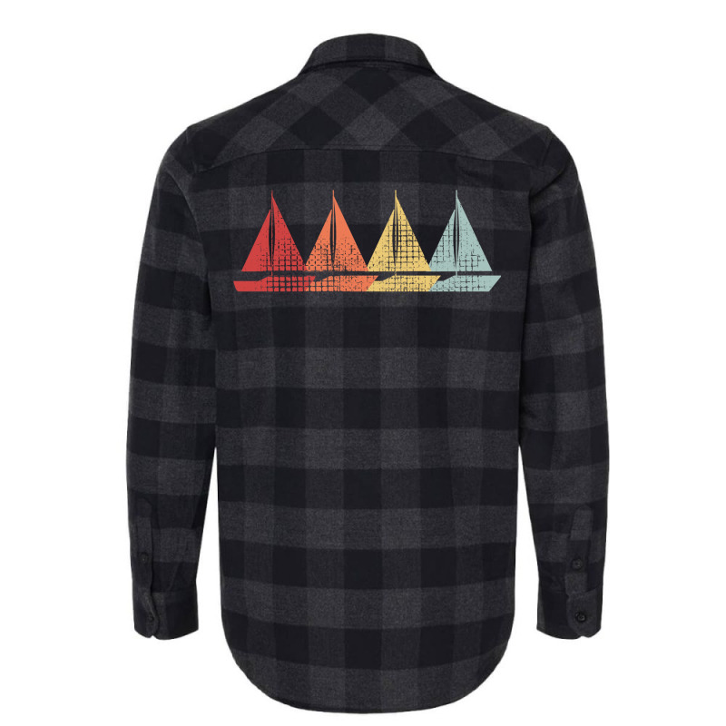 Sailing Sail Boat Hipster Nostalgia Flannel Shirt | Artistshot