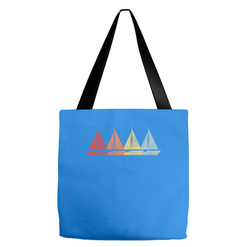 Sailing Sail Boat Hipster Nostalgia Tote Bags | Artistshot