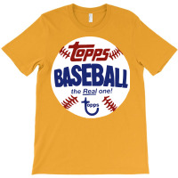 Topps Baseball Vintage Style The Real One Retro T-shirt | Artistshot