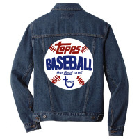 Topps Baseball Vintage Style The Real One Retro Men Denim Jacket | Artistshot