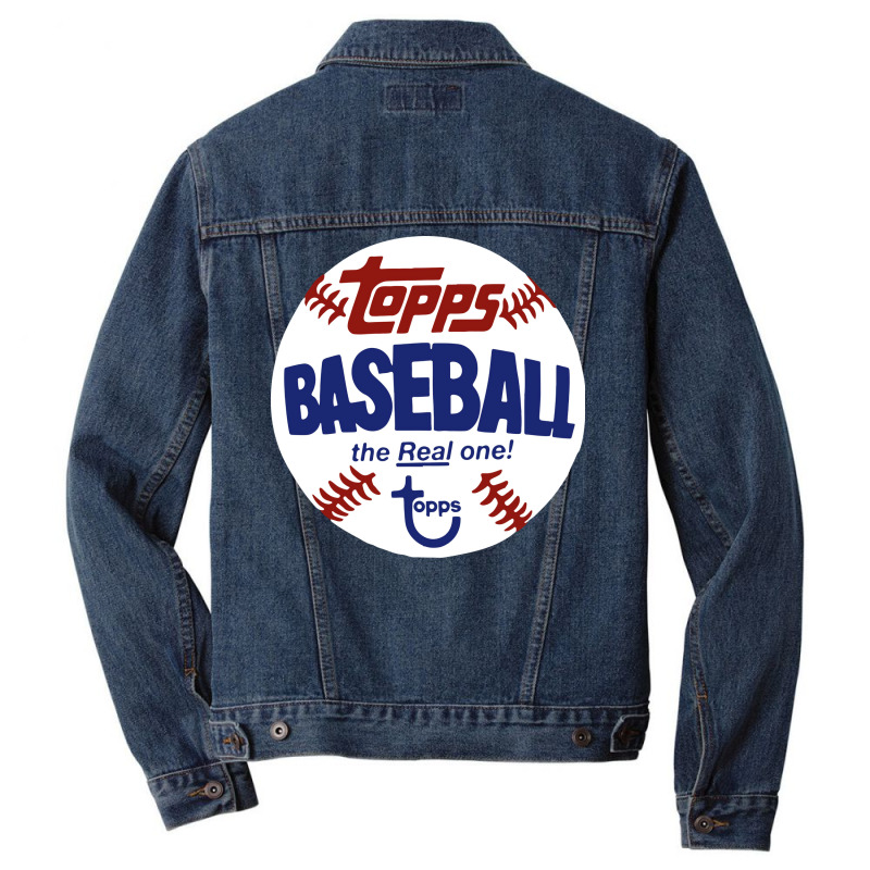 Topps Baseball Vintage Style The Real One Retro Men Denim Jacket by fizzoviklea | Artistshot