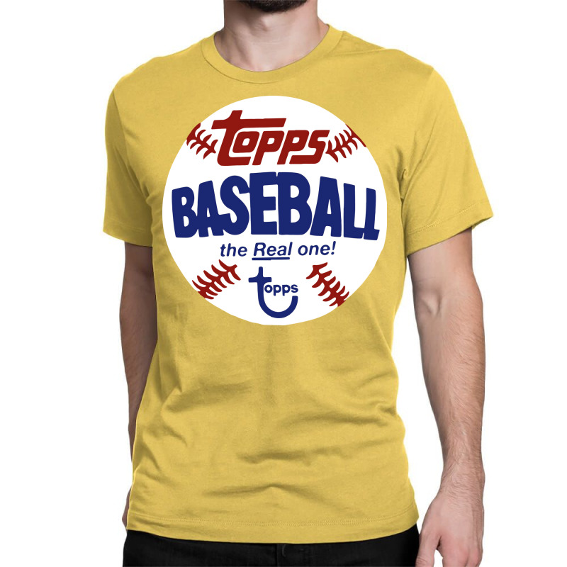 Topps Baseball Vintage Style The Real One Retro Classic T-shirt by fizzoviklea | Artistshot