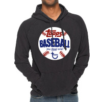 Topps Baseball Vintage Style The Real One Retro Vintage Hoodie | Artistshot