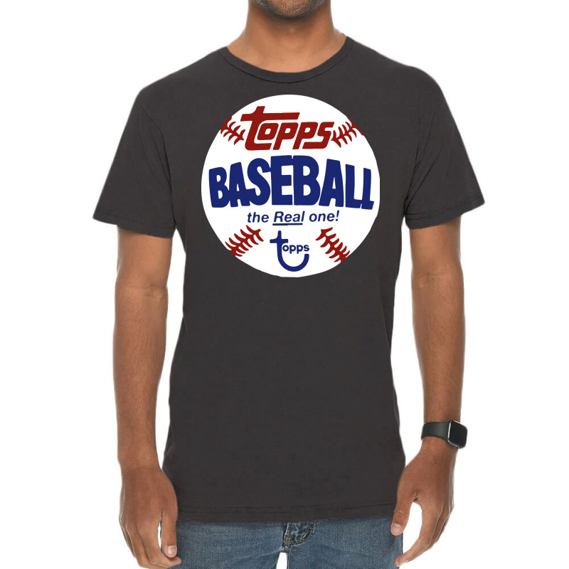 Topps Baseball Vintage Style The Real One Retro Vintage T-Shirt by fizzoviklea | Artistshot