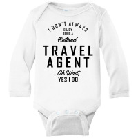 Travel Agent Work Job Title Gift Long Sleeve Baby Bodysuit | Artistshot