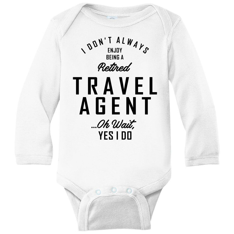 Travel Agent Work Job Title Gift Long Sleeve Baby Bodysuit by cidolopez | Artistshot