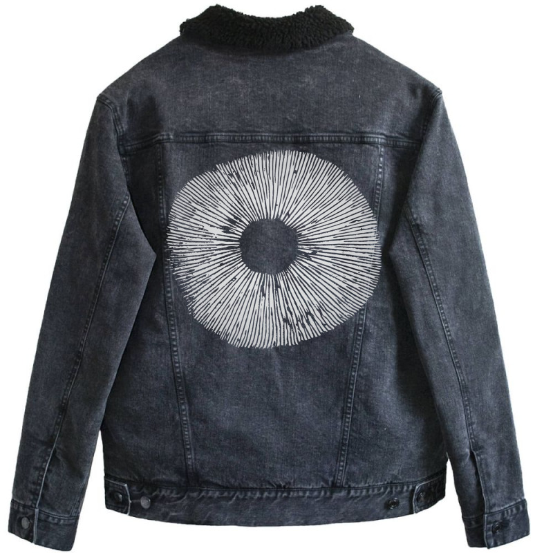 Mycology Mushroom Spore Print Art Baby Summer Unisex Sherpa-lined Denim Jacket | Artistshot