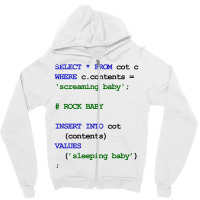 Mysql Code New Baby  Rock Baby To Sleep Baby Green Zipper Hoodie | Artistshot