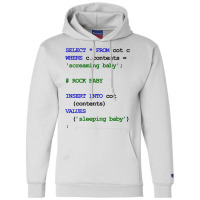 Mysql Code New Baby  Rock Baby To Sleep Baby Green Champion Hoodie | Artistshot