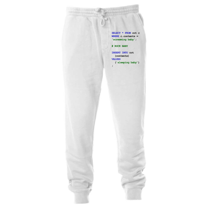 Mysql Code New Baby  Rock Baby To Sleep Baby Green Unisex Jogger | Artistshot