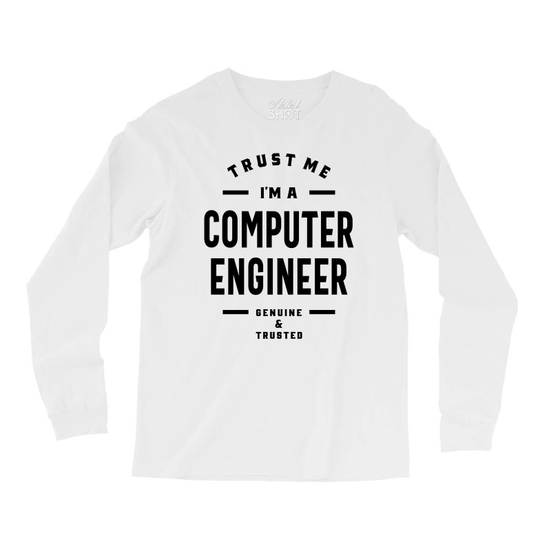 Computer Engineer Work Job Title Gift Long Sleeve Shirts | Artistshot