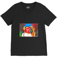 Very Wierd Colorful Girl V-neck Tee | Artistshot