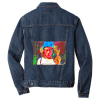 Very Wierd Colorful Girl Men Denim Jacket | Artistshot