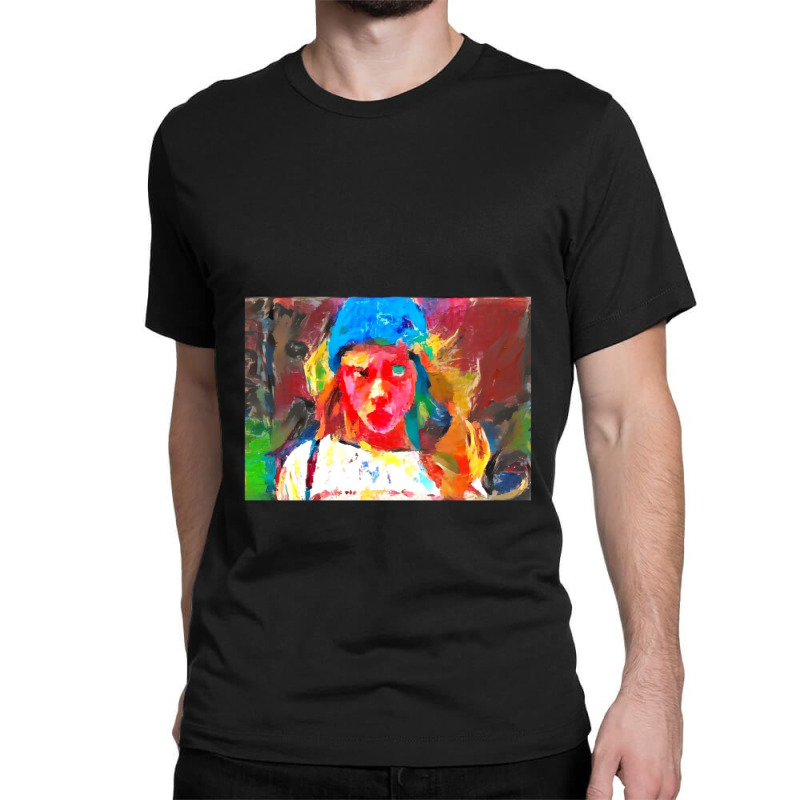 Very Wierd Colorful Girl Classic T-shirt | Artistshot