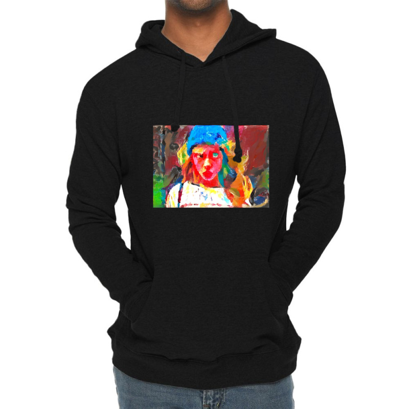 Very Wierd Colorful Girl Lightweight Hoodie | Artistshot