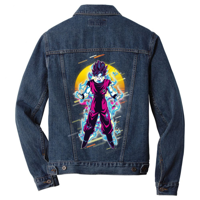 Goku Super Saiyan Men Denim Jacket by apeinz | Artistshot