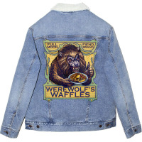 Werewolfs Waffles Nostalgia Unisex Sherpa-lined Denim Jacket | Artistshot