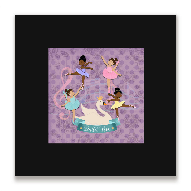 Limited Edition Ballet Love Little Ballerina Metal Print Square | Artistshot