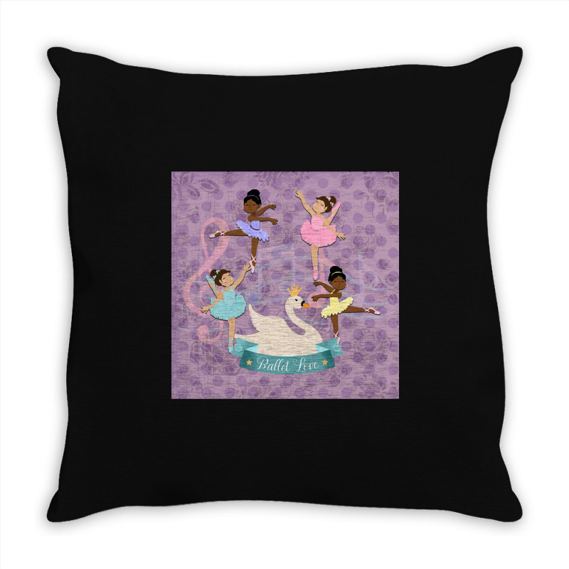 Limited Edition Ballet Love Little Ballerina Throw Pillow | Artistshot