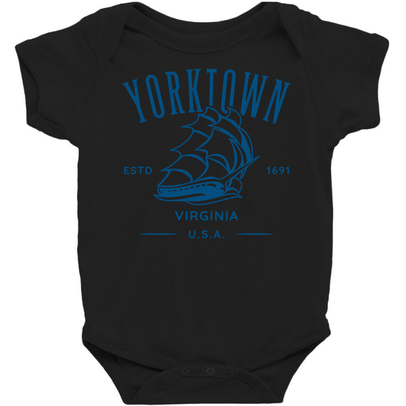 Yorktown Virginia Old Tall Sailing Ship Design Pullover Hoodie Baby Bodysuit by dorman | Artistshot