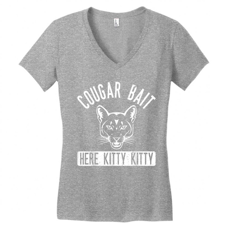 Cougar Bait T Shirt   Funny Mens Cougar Shirt T Shirt Women's V-Neck T-Shirt by erinlorrai | Artistshot