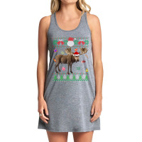 Limited Edition Ugly Sweater Christmas Animals Santa Moose Lover Tank Dress | Artistshot