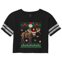 Limited Edition Ugly Sweater Christmas Animals Santa Moose Lover Scorecard Crop Tee | Artistshot