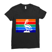 St. Petersburg Florida Pelican Flag Local Heritage Pride Tank Top Ladies Fitted T-shirt | Artistshot