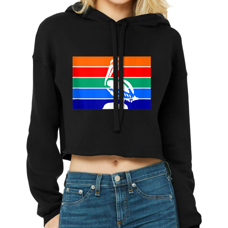 St. Petersburg Florida Pelican Flag Local Heritage Pride Tank Top Cropped Hoodie by been | Artistshot