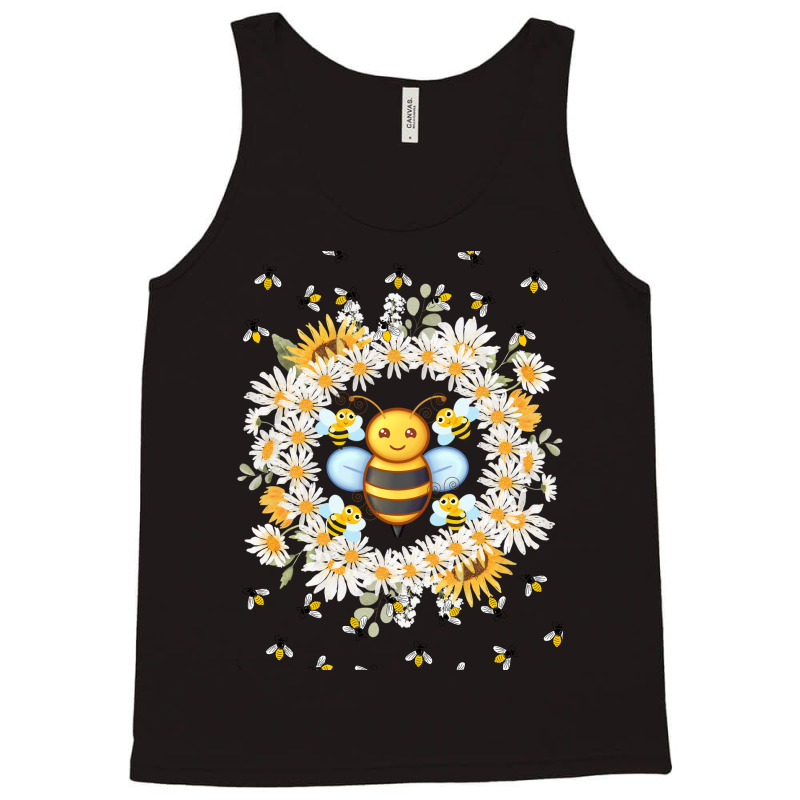 Bee And Flowers Tank Top | Artistshot